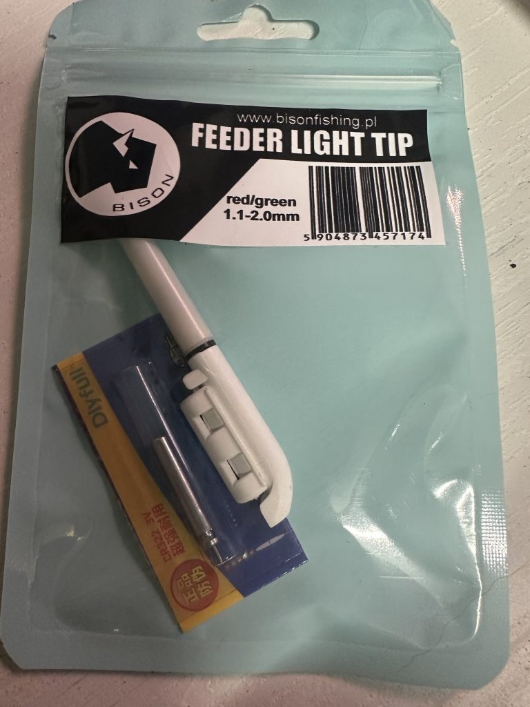 Licht für Rutenspitze mit Batterie.